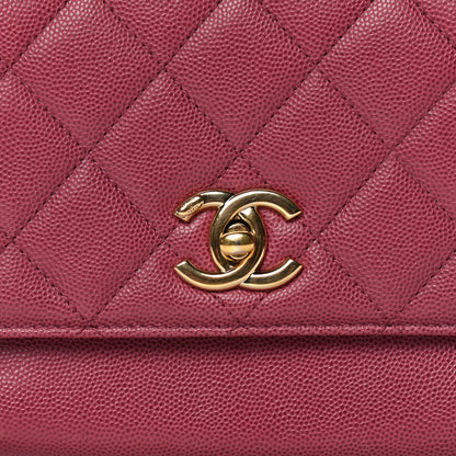 Chanel Caviar Quilted Medium Business Affinity Flap Burgundy 8 of 8
