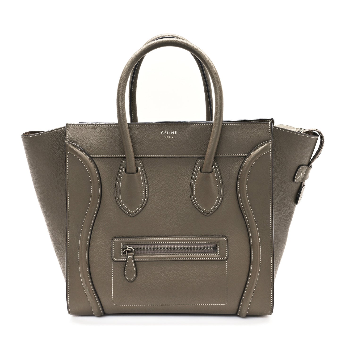 Drummed Calfskin Mini Luggage Souris