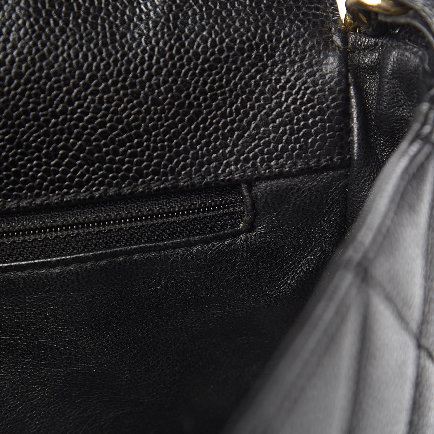 Caviar Quilted Medium Single Flap Black