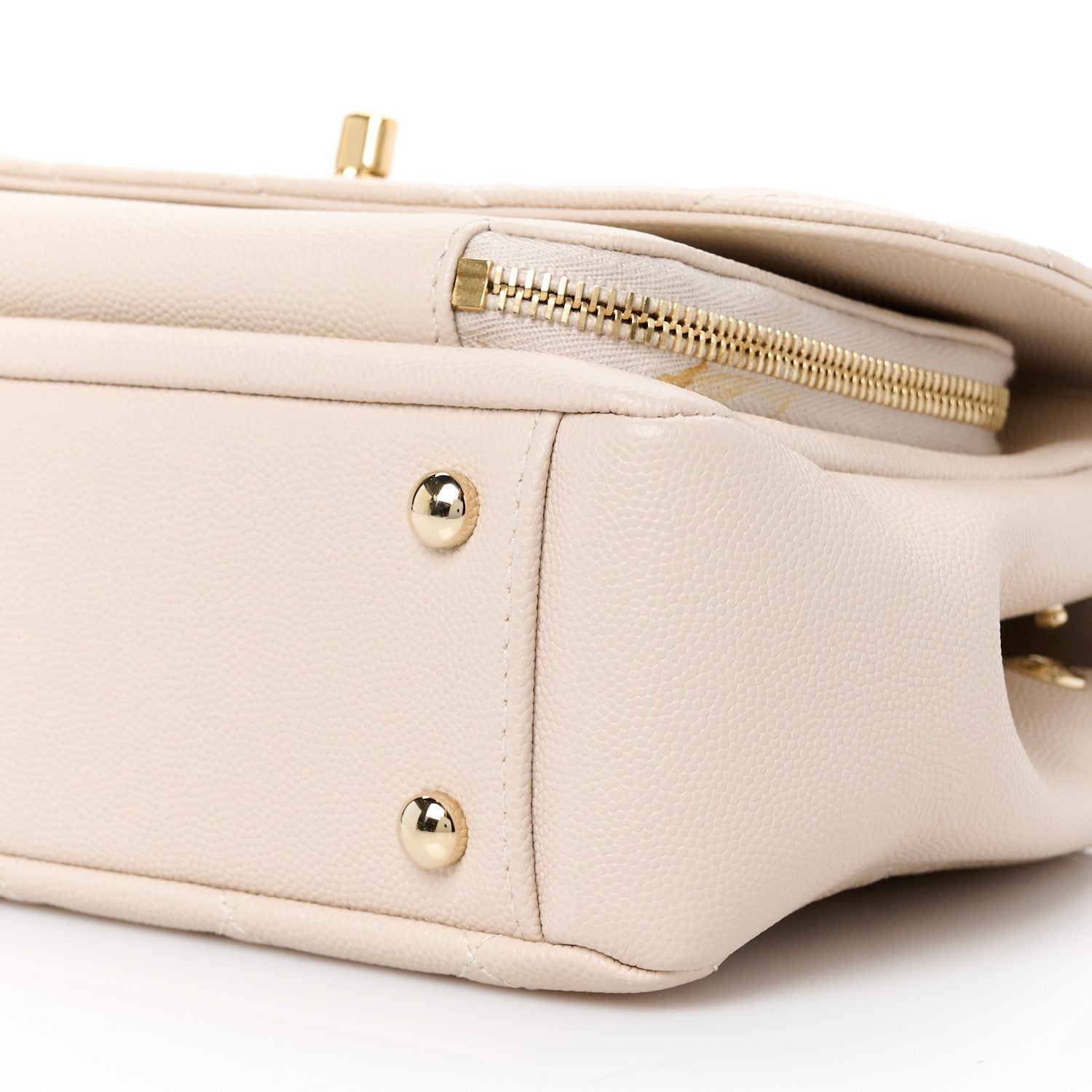 Chanel Caviar Quilted Medium Business Affinity Flap Light Beige 11 of 12