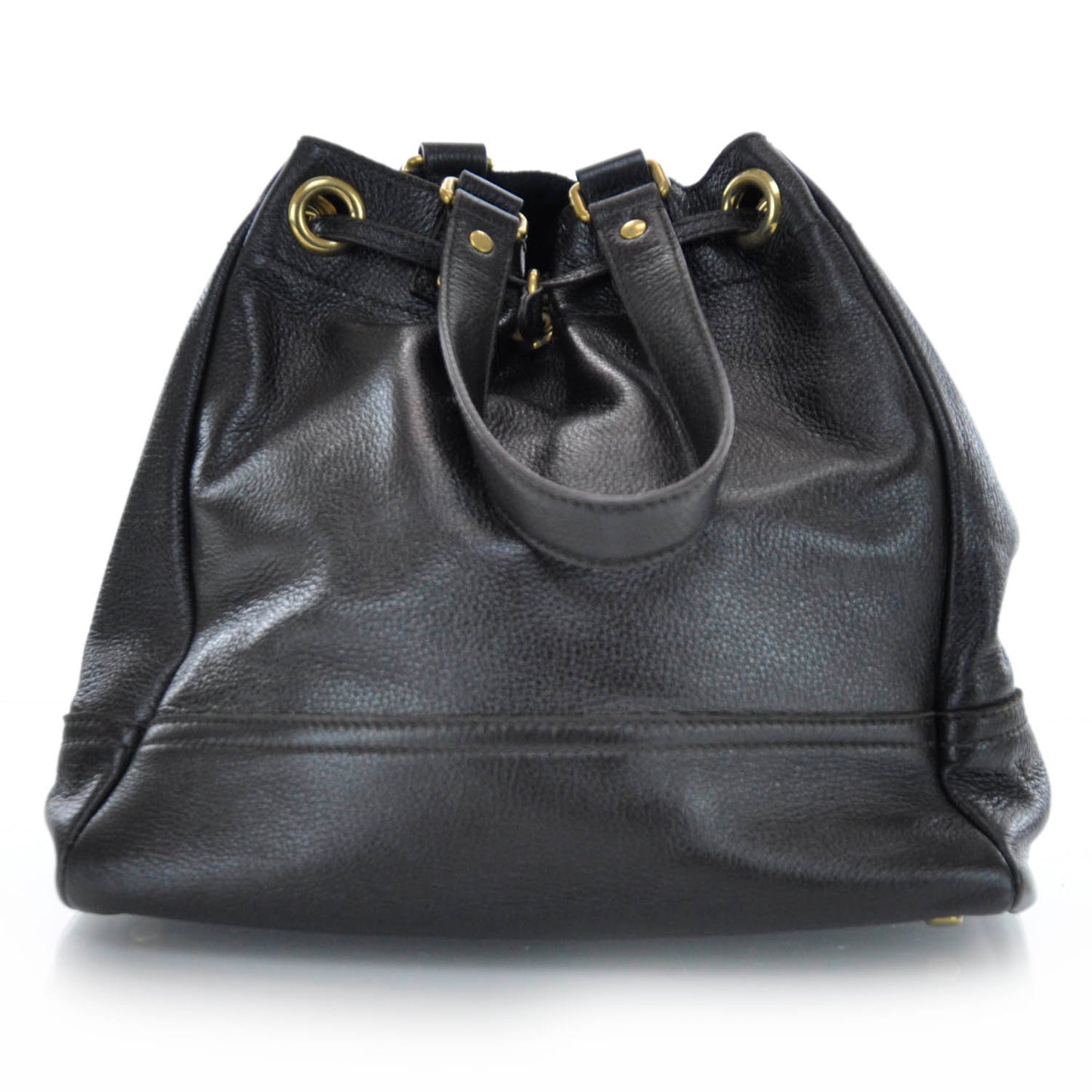 Leather Overseas Tote Brown