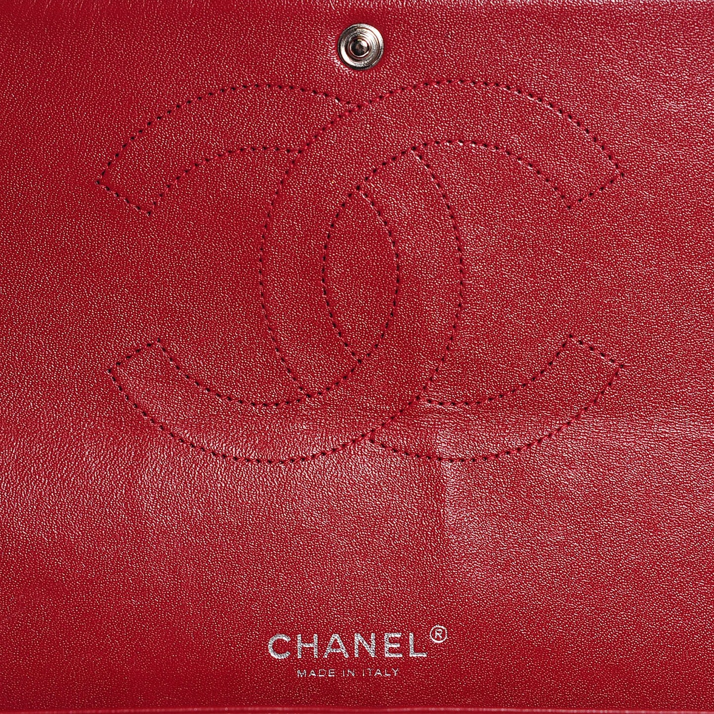 Caviar Quilted Maxi Double Flap Red