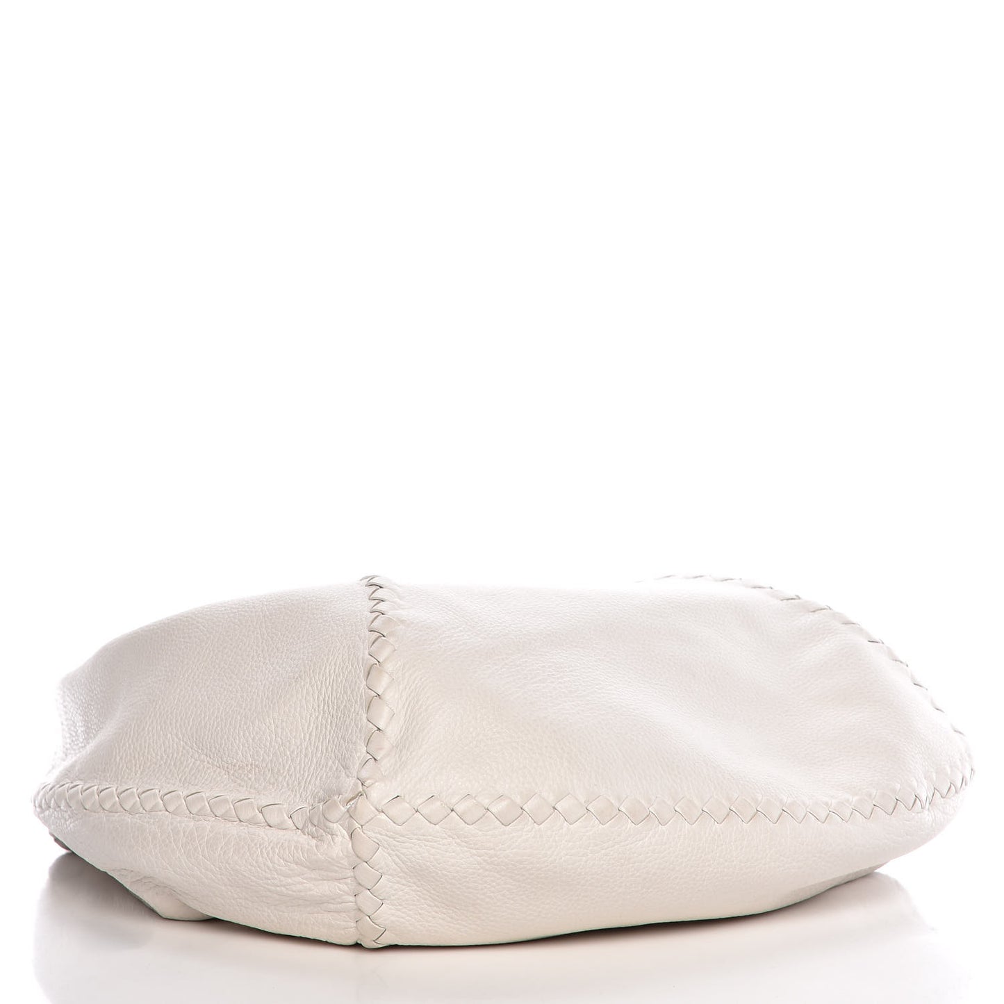 Cervo Deerskin Large Hobo Bianco White
