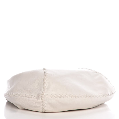 Bottega Veneta Cervo Deerskin Large Hobo Bianco White 4 of 16