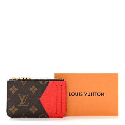 Louis Vuitton Monogram Zipped Romy Card Holder Red 7 of 7