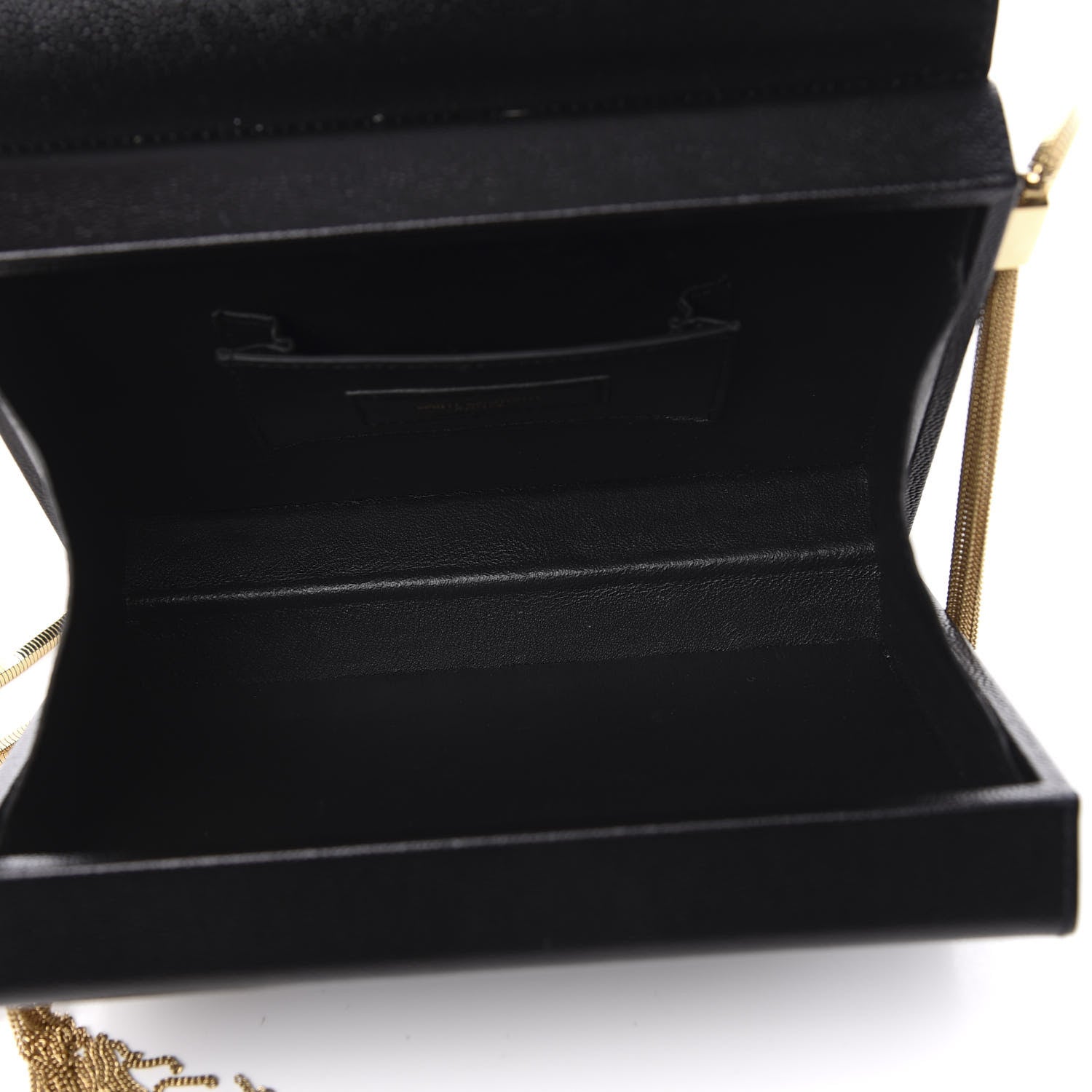 Saint Laurent Grain De Poudre Monogram Small Kate Slide Chain Crossbody Box Bag Black 5 of 10