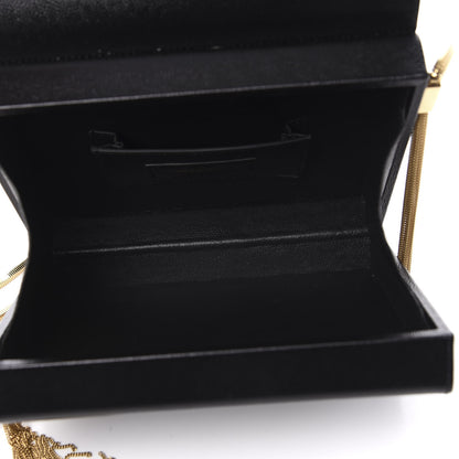 Saint Laurent Grain De Poudre Monogram Small Kate Slide Chain Crossbody Box Bag Black 5 of 10