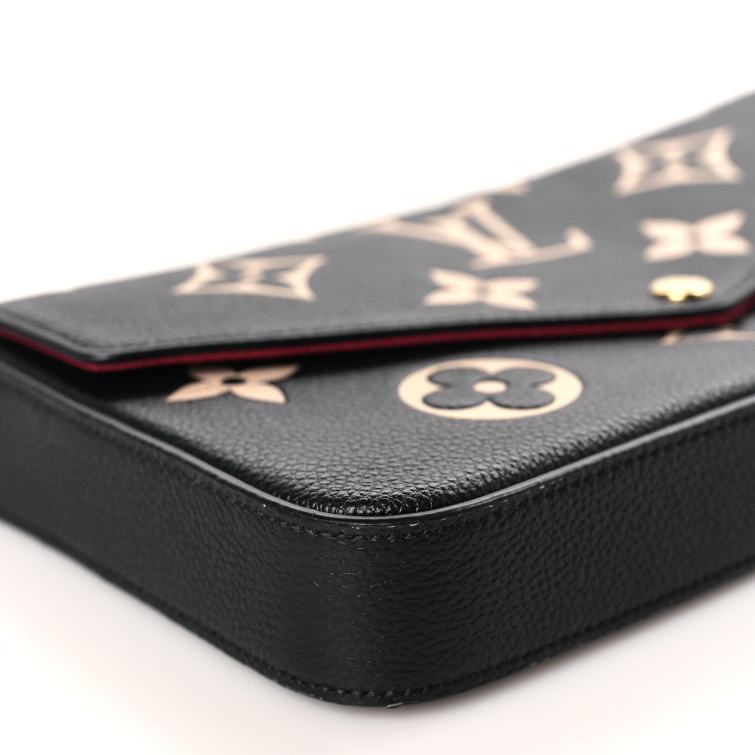 Louis Vuitton Empreinte Monogram Giant Felicie Pochette Black Beige 8 of 9