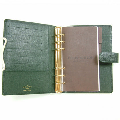 Louis Vuitton Taiga Agenda Medium Ring Green 5 of 7