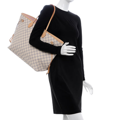 Louis Vuitton Damier Azur Neo Neverfull GM Rose Ballerine 2 of 11