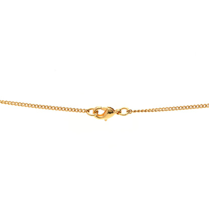 Chanel Metal CC Paris Button Necklace Gold 4 of 6