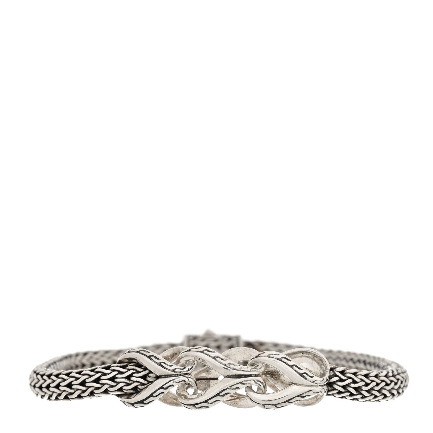 John Hardy Sterling Silver Asli Link Station Bracelet 1 of 3