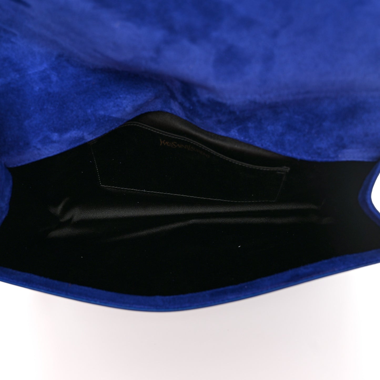 Patent Calfskin Monogram Large Belle De Jour Clutch Royal Blue