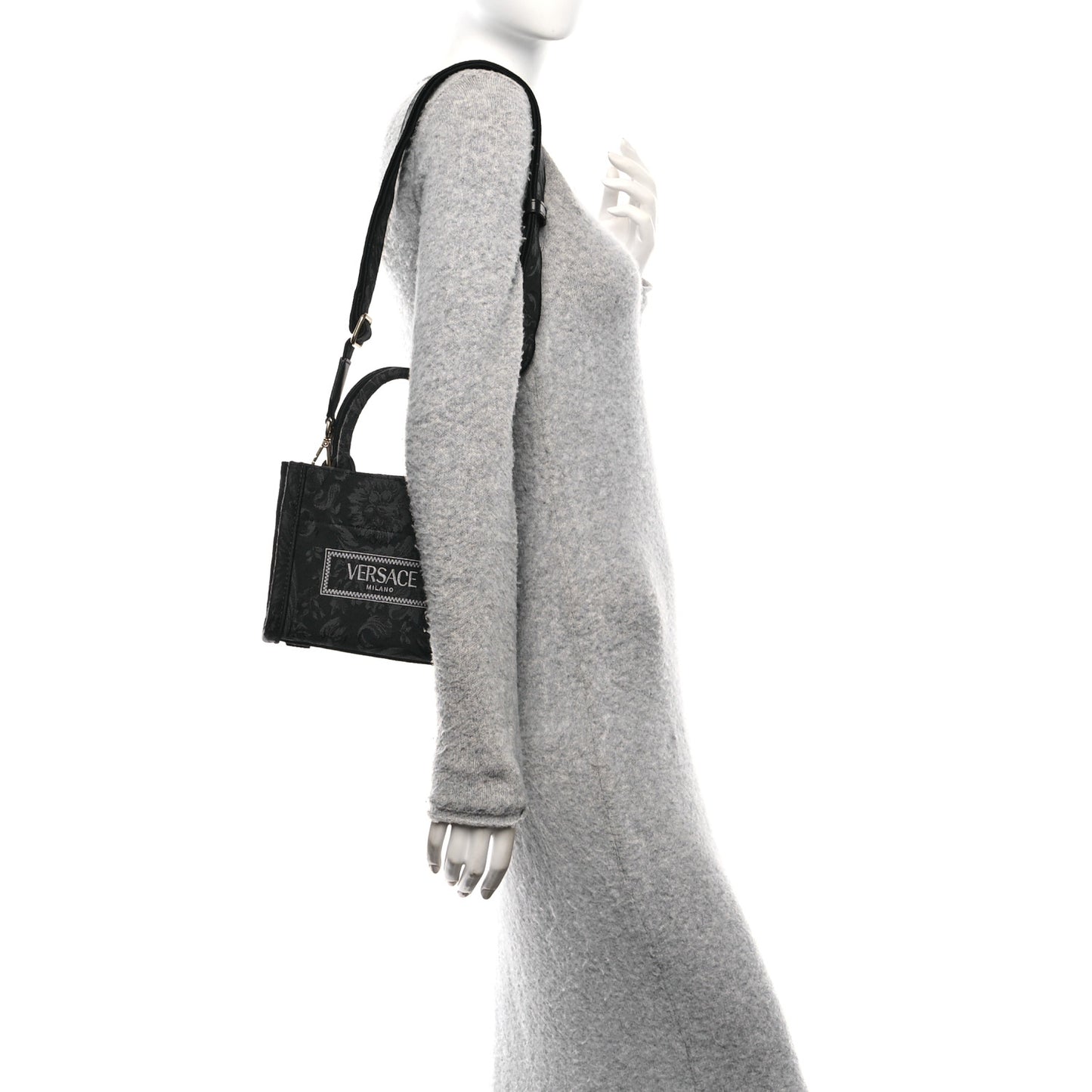 Jacquard Barocco Extra Small Athena Tote Tote Black