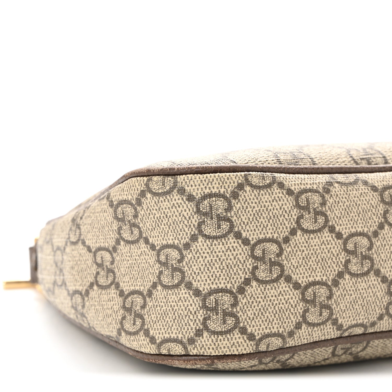 Gucci GG Supreme Monogram Textured Dollar Calfskin Web Small Ophidia GG Handbag Beige Ebony New Acero 9 of 11