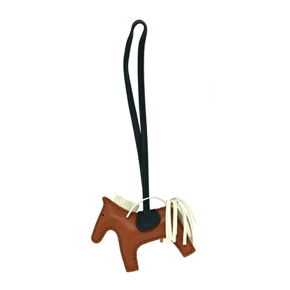 Hermes Milo Lambskin Grigri Rodeo Horse Bag Charm PM Gold Vert Cypress Vert Fizz 1 of 3
