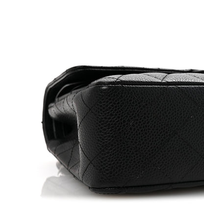 Chanel Caviar Quilted Medium Double Flap Black 9 of 10