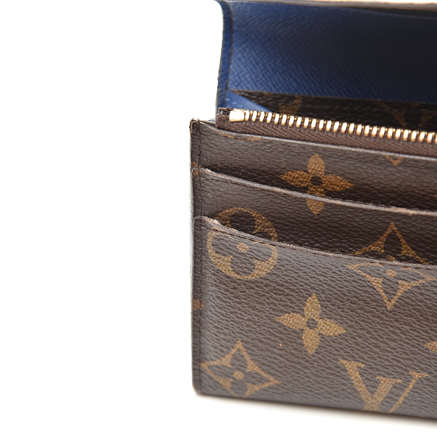 Louis Vuitton Monogram Emilie Wallet Blue 12 of 21