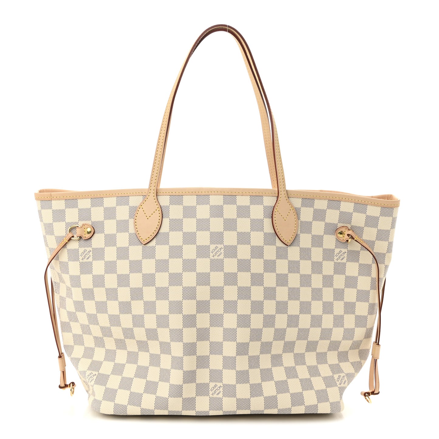 Damier Azur Neo Neverfull MM Rose Ballerine