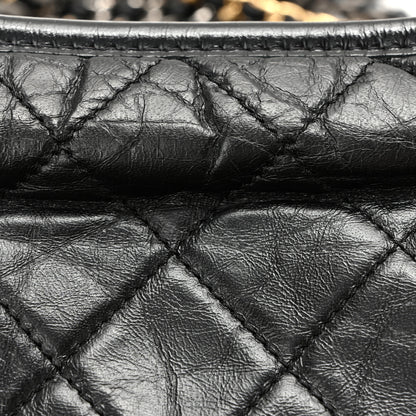 Chanel Aged Calfskin Quilted Small Gabrielle Hobo Black 11 of 12