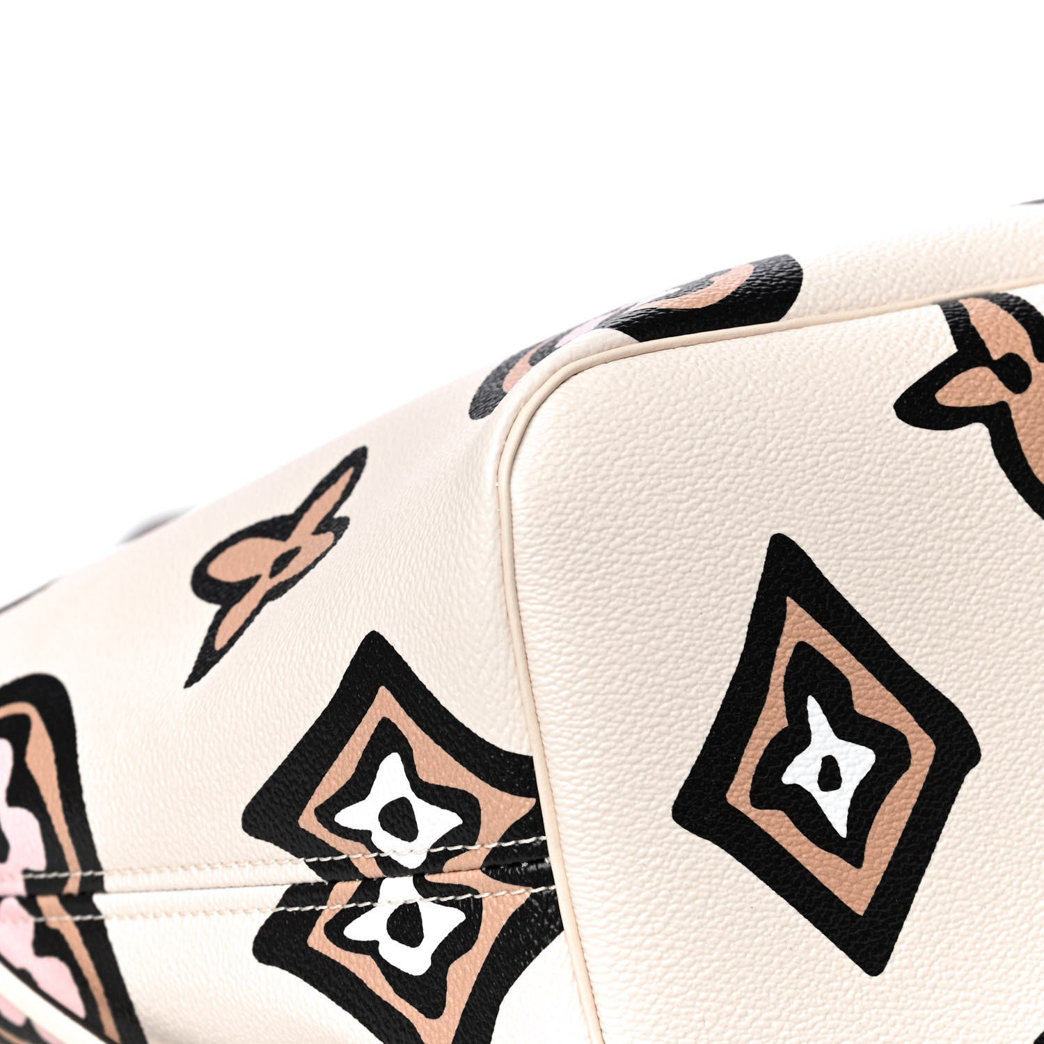 Louis Vuitton Monogram Giant Wild At Heart Neverfull MM Creme 8 of 11