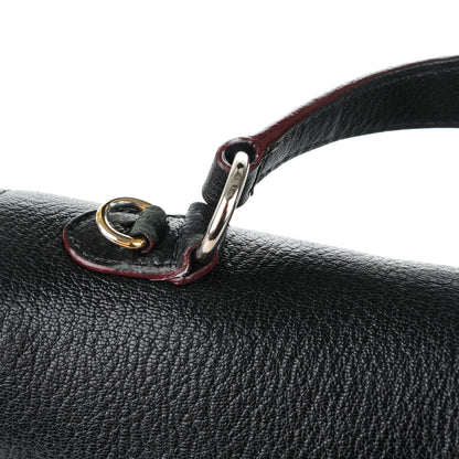 Miu Miu Goatskin Madras Shoulder Bag Nero Black 10 of 14