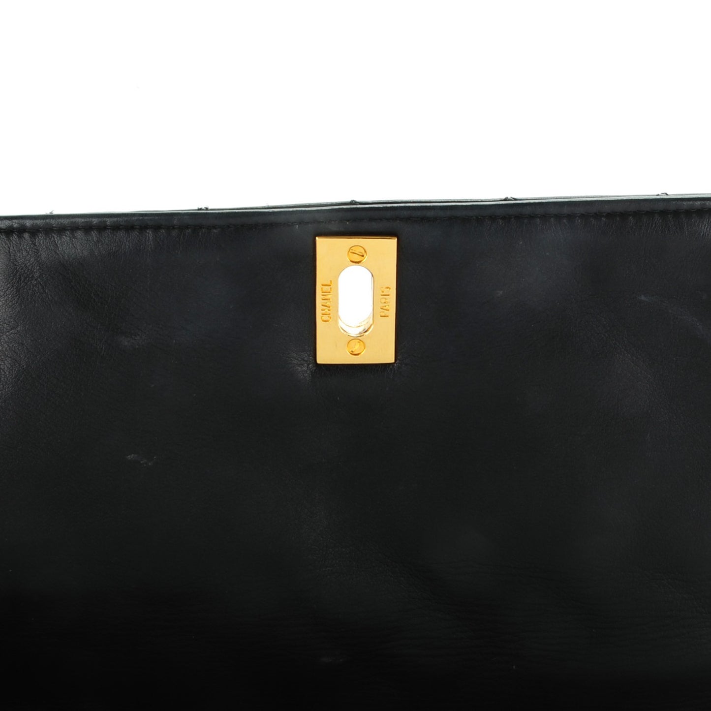 Lambskin Quilted Briefcase Laptop Bag Black
