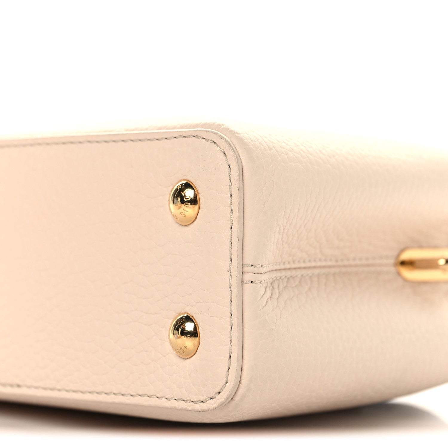 Louis Vuitton Taurillon LV Capucines Mini Blush Olyme Blue White 9 of 10
