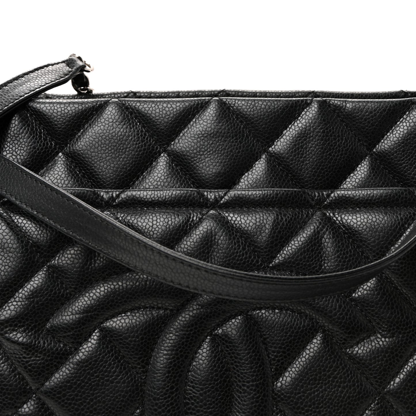 Caviar Quilted Timeless CC Soft Tote Black