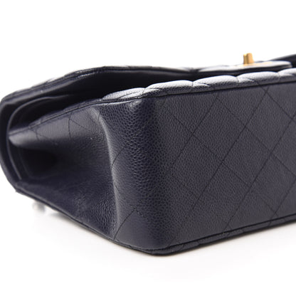 Chanel Caviar Quilted Jumbo Double Flap Navy Blue 6 of 10