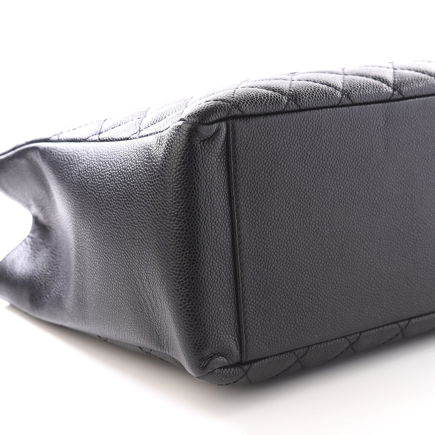 Caviar Quilted Grand Shopping Tote GST Black
