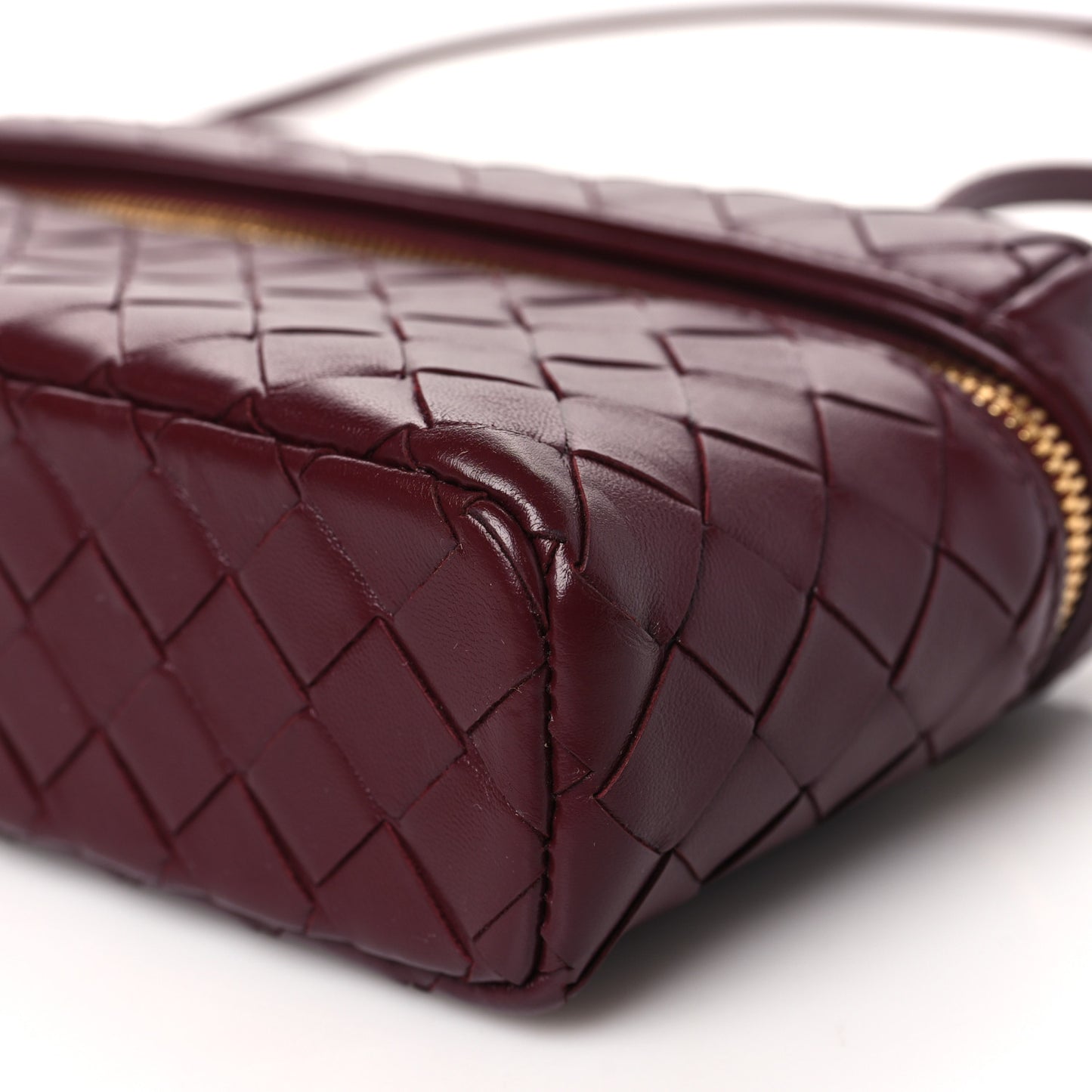 Calfskin Intrecciato Bang Bang Vanity Case Barolo