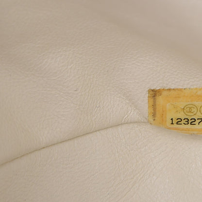 Chanel Caviar Quilted Jumbo Single Flap White 9 of 14