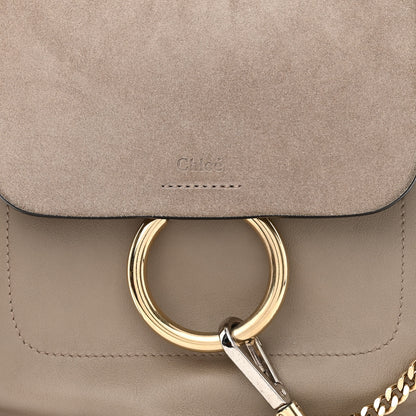 Chloe Suede Calfskin Medium Faye Backpack Motty Grey 8 of 11
