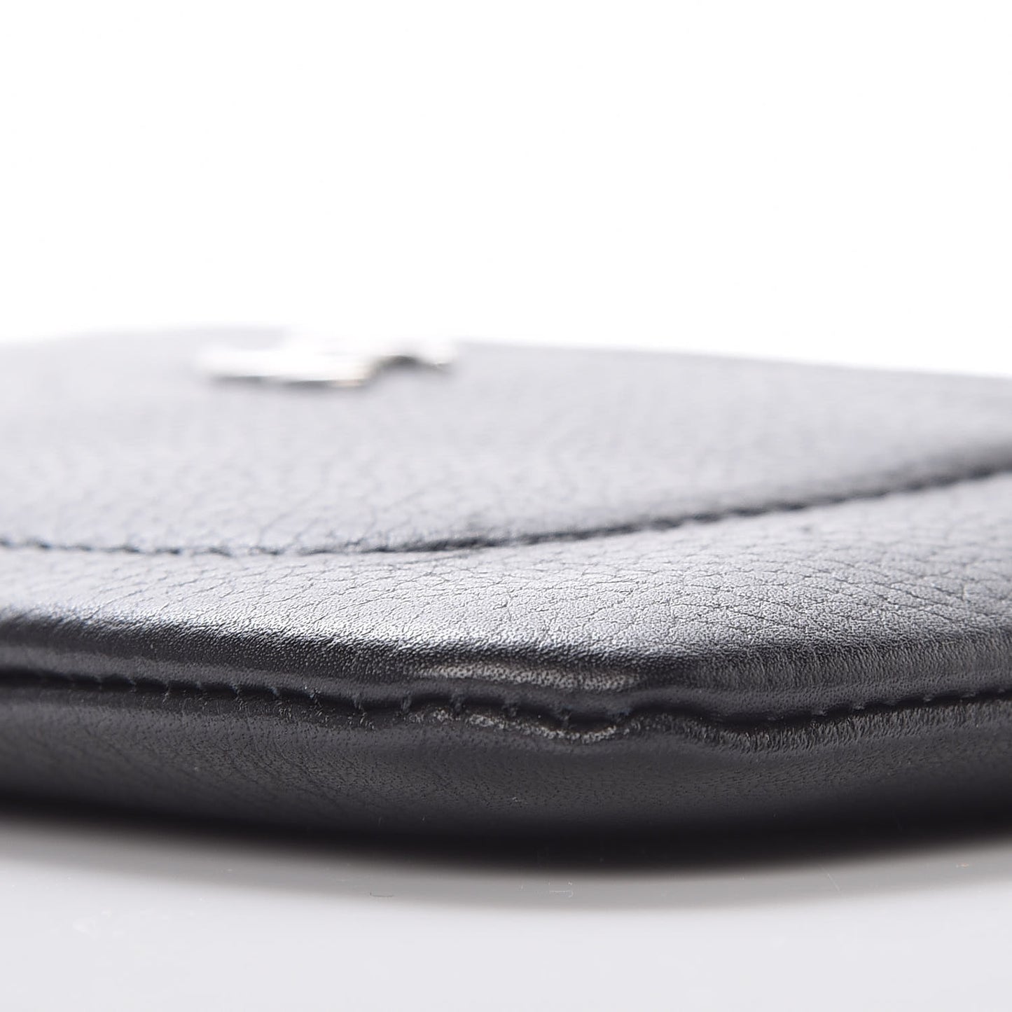 Grained Calfskin Small Neo Executive Cosmetic Case Black