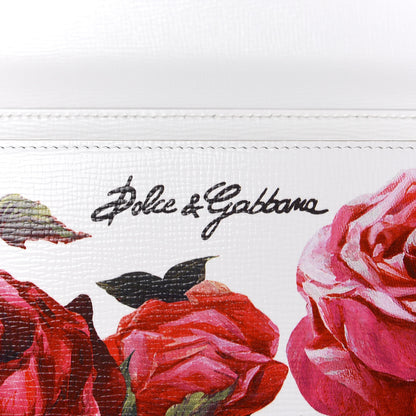 Dolce & Gabbana Grained Calfskin Floral Printed Small Lucia Satchel White 13 of 13