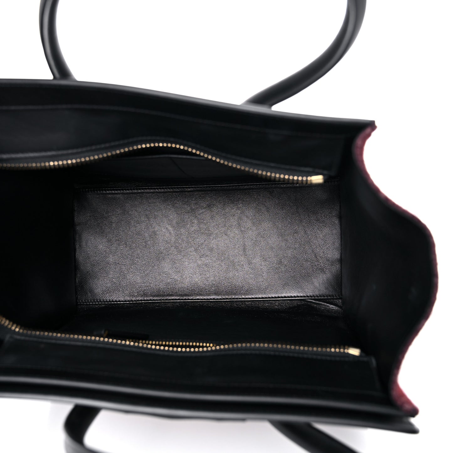 Felt Smooth Calfskin Micro Tri-Color Micro Luggage Beige