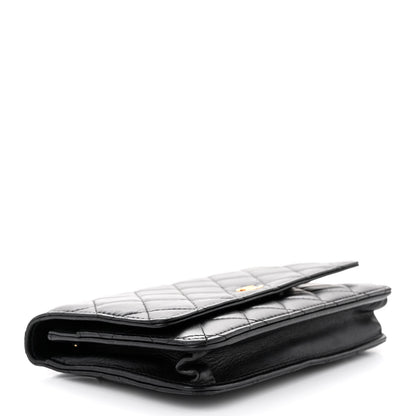 Chanel Lambskin Quilted Wallet On Chain WOC Black 4 of 13