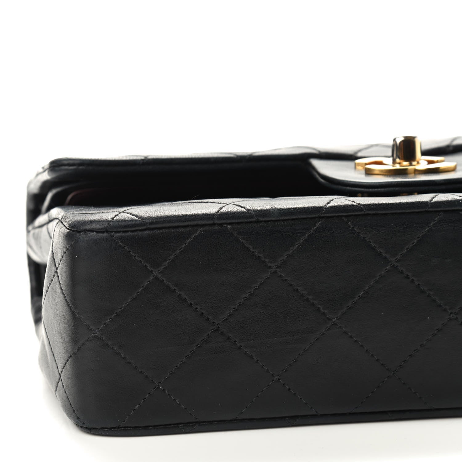 Chanel Lambskin Quilted Small Double Flap Black 9 of 11