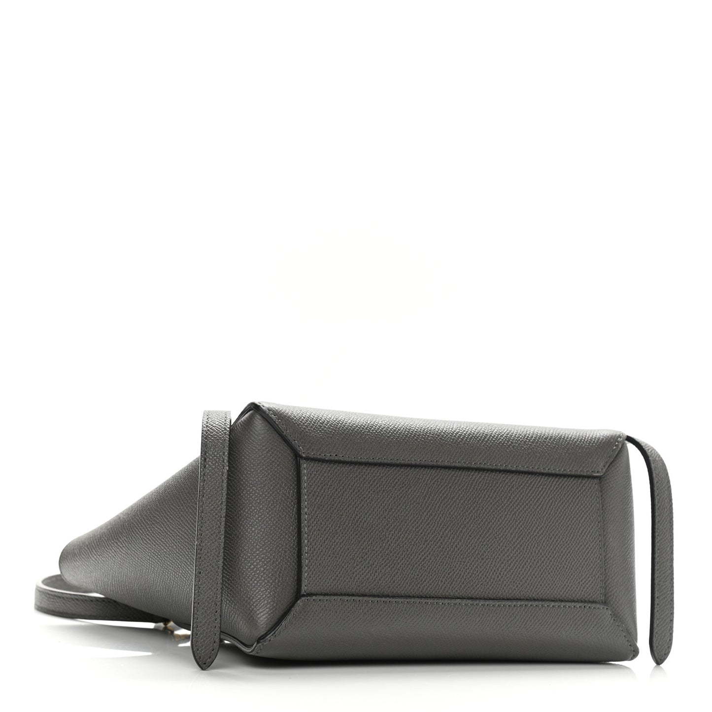 Grained Calfskin Nano Belt Bag Grey