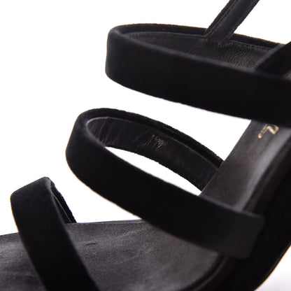 Chanel Velvet CC Sandals 41 Black 17 of 20