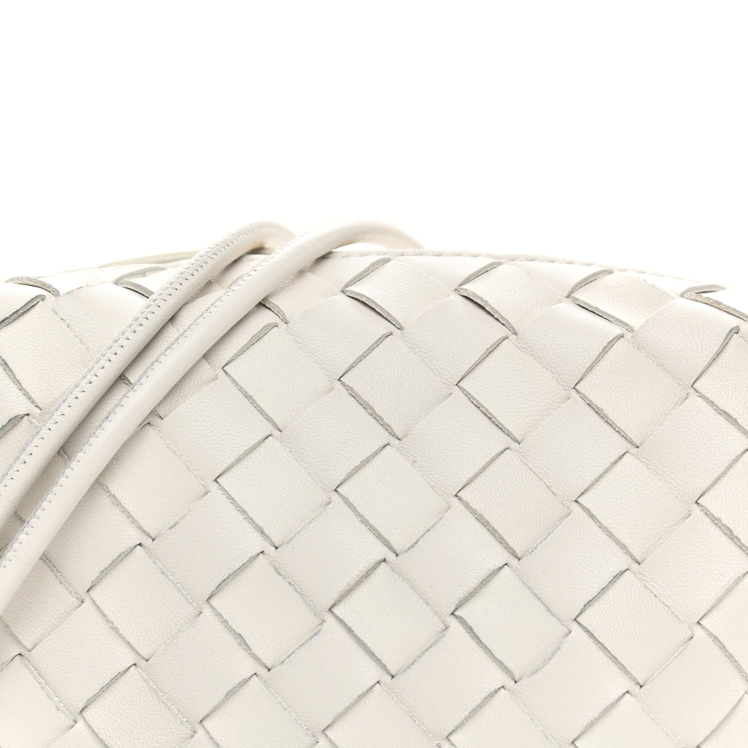 Bottega Veneta Nappa Intrecciato Mini Loop Camera Bag White 6 of 8