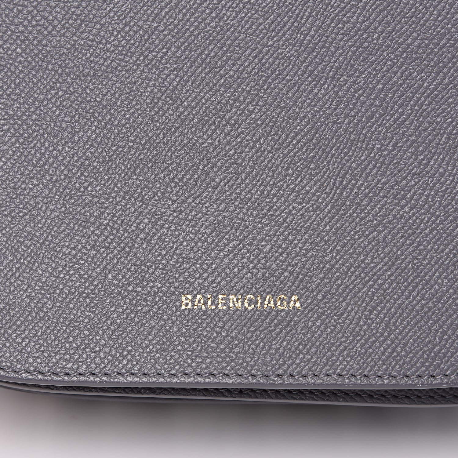 Balenciaga Grained Calfskin Logo S Ville Day Bag Gris Perle Fonce White 10 of 11