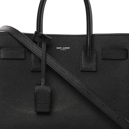 Saint Laurent Grained Calfskin Baby Sac De Jour Black 8 of 15