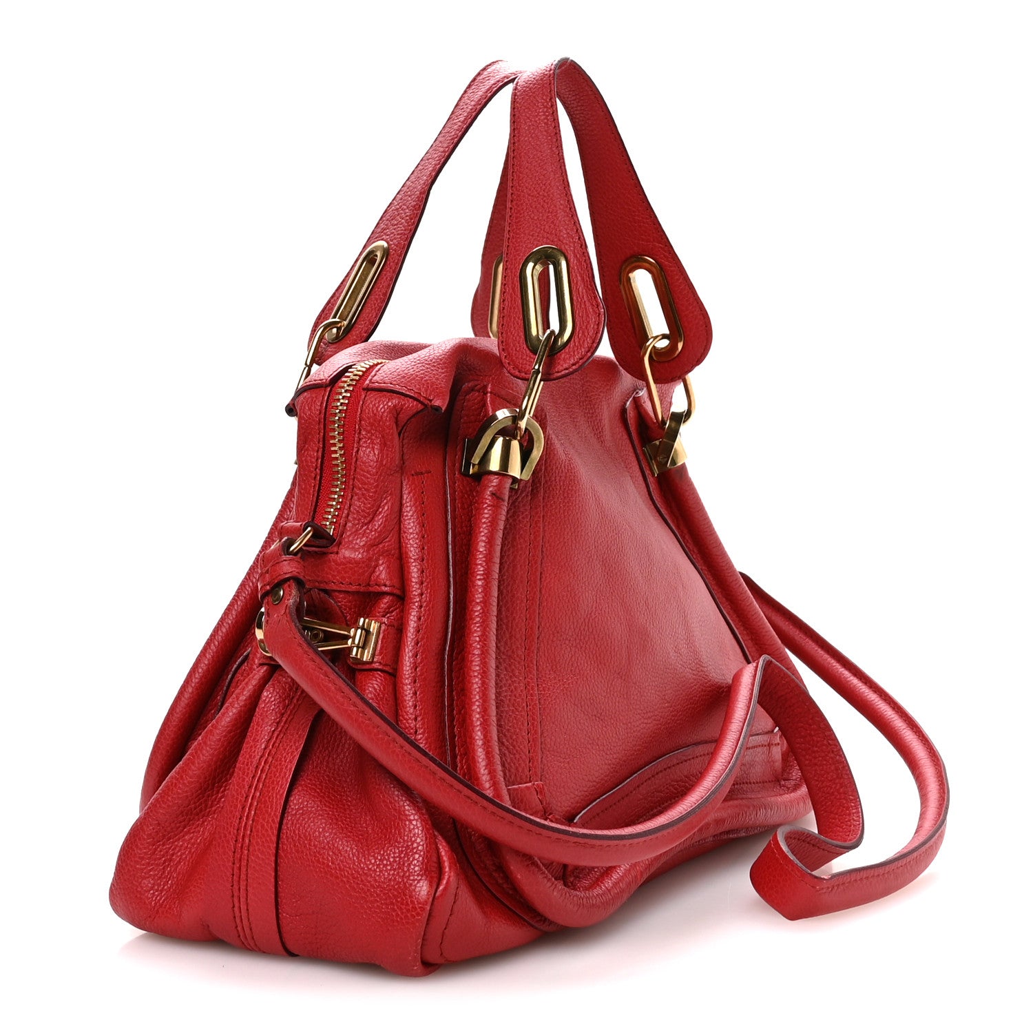 Chloe Calfskin Medium Paraty Red 3 of 11