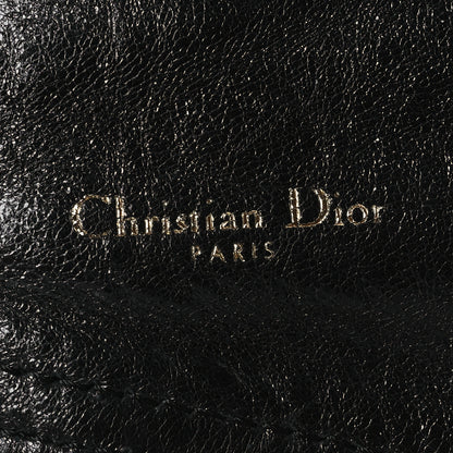Christian Dior Crinkled Lambskin 135mm Saddle Belt S/M Black 6 of 9