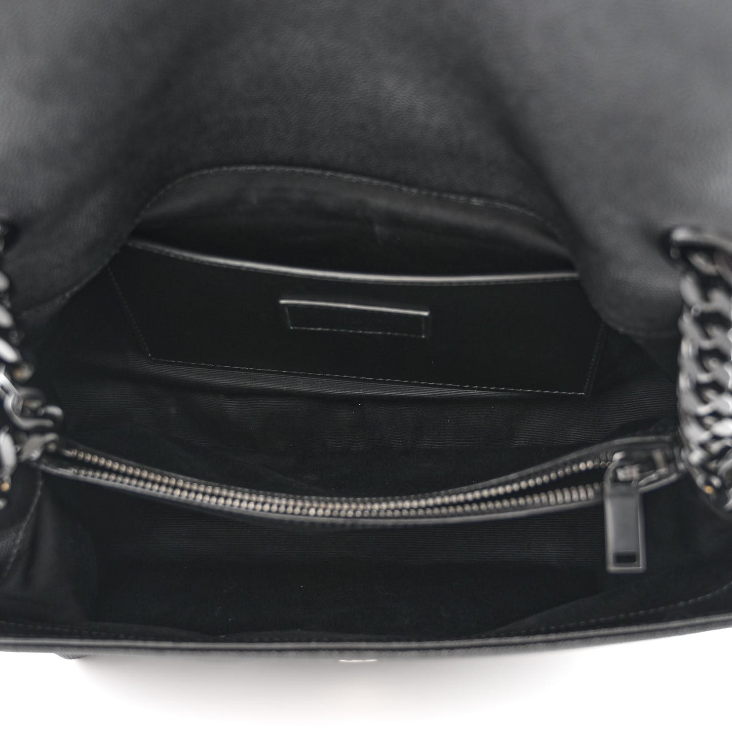 Grain De Poudre Medium West Hollywood Monogram Fold-Over Black