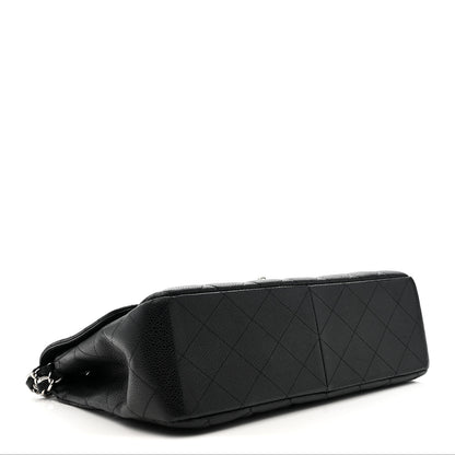 Chanel Caviar Quilted Jumbo Single Flap Black 4 of 10