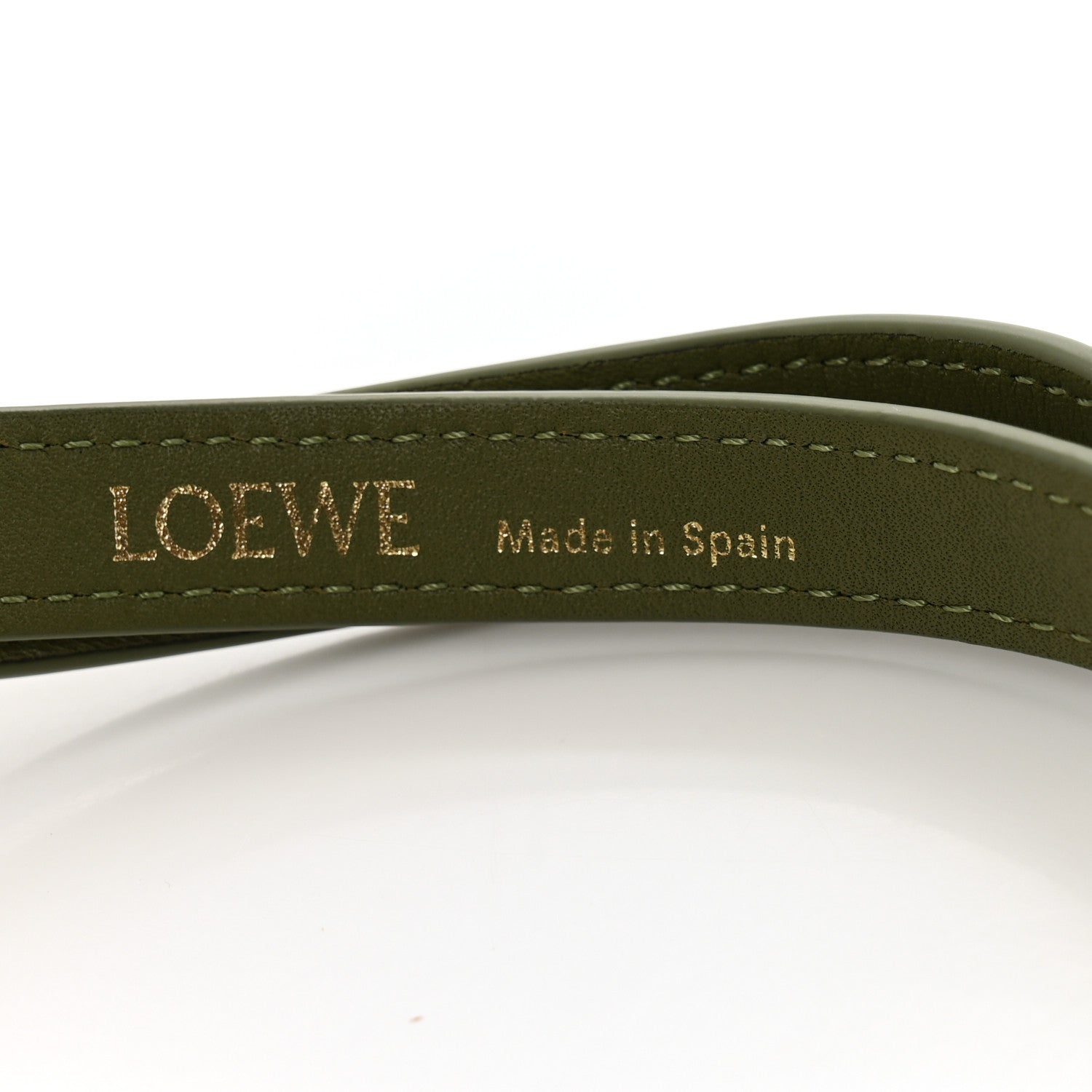 Loewe Calfskin Shoulder Bag Strap Green 3 of 3