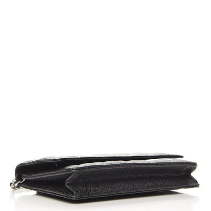 Chanel Caviar Quilted Wallet On Chain WOC Black 4 of 9